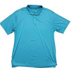 Walter Hagen Polo Shirt Mens L Turquoise Majors‎ 11 Performance Golf Quick Dry